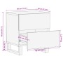 Mesitas de noche 2 uds madera de mango blanqueado 40x34x46 cm de , Mesitas de noche - Ref: Foro24-377433, Precio: 95,51 €, De...
