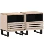 Mesitas de noche 2 uds madera de mango blanqueado 40x34x46 cm de , Mesitas de noche - Ref: Foro24-377473, Precio: 80,69 €, De...