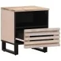 Mesitas de noche 2 uds madera de mango blanqueado 40x34x46 cm de , Mesitas de noche - Ref: Foro24-377473, Precio: 80,69 €, De...