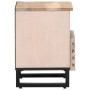 Mesitas de noche 2 uds madera de mango blanqueado 40x34x46 cm de , Mesitas de noche - Ref: Foro24-377473, Precio: 81,45 €, De...
