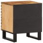 Mesitas de noche 2 uds madera maciza mango rugosa 40x34x46 cm de , Mesitas de noche - Ref: Foro24-377427, Precio: 129,82 €, D...