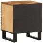 Mesitas de noche 2 uds madera maciza mango rugosa 40x34x46 cm by , Nightstands - Ref: Foro24-377427, Price: 127,91 €, Discoun...