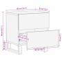 Mesitas de noche 2 uds madera maciza mango rugosa 40x34x46 cm de , Mesitas de noche - Ref: Foro24-377427, Precio: 129,82 €, D...