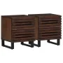 Mesitas de noche 2 uds madera maciza de mango 40x34x46 cm by , Nightstands - Ref: Foro24-377431, Price: 104,53 €, Discount: %
