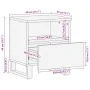 Mesitas de noche 2 uds madera maciza de mango 40x34x46 cm de , Mesitas de noche - Ref: Foro24-377471, Precio: 85,53 €, Descue...