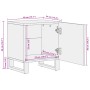 Mesitas de noche 2 uds de madera maciza reciclada 40x34x46 cm de , Mesitas de noche - Ref: Foro24-377425, Precio: 121,91 €, D...