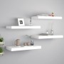Estantes flotantes de pared 4 uds blanco MDF 50x23x3,8 cm de vidaXL, Estantes y estanterías - Ref: Foro24-323810, Precio: 57,...
