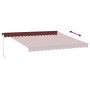 Toldo retráctil manual color burdeos 400x350 cm de , Toldos - Ref: Foro24-3214998, Precio: 368,42 €, Descuento: %