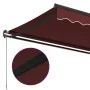 Toldo retráctil manual color burdeos 400x350 cm de , Toldos - Ref: Foro24-3214998, Precio: 338,64 €, Descuento: %