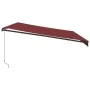 Toldo retráctil manual burdeos 500x350 cm de , Toldos - Ref: Foro24-3215006, Precio: 455,38 €, Descuento: %
