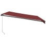 Toldo retráctil manual burdeos 500x350 cm de , Toldos - Ref: Foro24-3215006, Precio: 453,56 €, Descuento: %