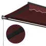 Toldo retráctil manual burdeos 500x350 cm de , Toldos - Ref: Foro24-3215006, Precio: 455,38 €, Descuento: %