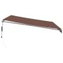 Toldo retráctil automático marrón 400x300 cm de , Toldos - Ref: Foro24-3215632, Precio: 712,15 €, Descuento: %