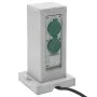 Enchufe de exterior con estaca 4 vías apariencia piedra gris de , Enchufes de pared - Ref: Foro24-4010104, Precio: 39,59 €, D...