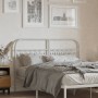 Cabecero de metal blanco 135 cm de , Cabeceros y pies de cama - Ref: Foro24-376681, Precio: 52,61 €, Descuento: %