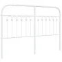 White metal headboard 135 cm by , Headboards and footboards - Ref: Foro24-376681, Price: 51,85 €, Discount: %