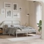 Cabecero de metal blanco 135 cm de , Cabeceros y pies de cama - Ref: Foro24-376681, Precio: 52,61 €, Descuento: %