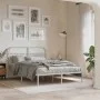 White metal headboard 135 cm by , Headboards and footboards - Ref: Foro24-376681, Price: 51,85 €, Discount: %
