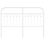 Cabecero de metal blanco 135 cm de , Cabeceros y pies de cama - Ref: Foro24-376681, Precio: 52,61 €, Descuento: %