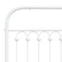 White metal headboard 135 cm by , Headboards and footboards - Ref: Foro24-376681, Price: 51,85 €, Discount: %