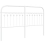 Cabecero de metal blanco 150 cm de , Cabeceros y pies de cama - Ref: Foro24-376683, Precio: 52,02 €, Descuento: %