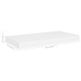 Estantes flotantes de pared 4 uds blanco MDF 50x23x3,8 cm de vidaXL, Estantes y estanterías - Ref: Foro24-323810, Precio: 57,...