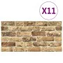 Paneles de pared 3D diseño de ladrillo 10 uds EPS arena oscuro von , Wandverkleidung - Ref: Foro24-147202, Preis: 190,43 €, R...