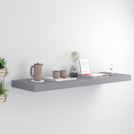 Estante flotante de pared MDF gris 80x23,5x3,8 cm de vidaXL, Estantes y estanterías - Ref: Foro24-323856, Precio: 24,79 €, De...
