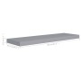 Estante flotante de pared MDF gris 80x23,5x3,8 cm de vidaXL, Estantes y estanterías - Ref: Foro24-323856, Precio: 24,79 €, De...