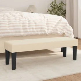 Cream-colored fabric bench 100x30x30 cm by , Banks - Ref: Foro24-346649, Price: 58,67 €, Discount: %