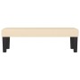 Banco de tela color crema 100x30x30 cm de , Bancos - Ref: Foro24-346649, Precio: 47,71 €, Descuento: %