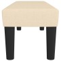 Banco de tela color crema 100x30x30 cm de , Bancos - Ref: Foro24-346649, Precio: 47,71 €, Descuento: %