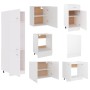 Juego de muebles de cocina 7 piezas madera de ingeniería blanco de , Armarios de cocina - Ref: Foro24-3067631, Precio: 536,32...