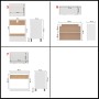 Juego de muebles de cocina 7 piezas madera de ingeniería blanco de , Armarios de cocina - Ref: Foro24-3067631, Precio: 536,32...
