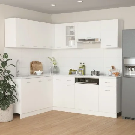 Juego de muebles de cocina 11 piezas aglomerado blanco de , Armarios de cocina - Ref: Foro24-3067665, Precio: 676,80 €, Descu...
