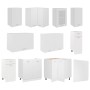 Juego de muebles de cocina 11 piezas aglomerado blanco de , Armarios de cocina - Ref: Foro24-3067665, Precio: 648,64 €, Descu...
