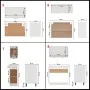 Juego de muebles de cocina 11 piezas aglomerado blanco de , Armarios de cocina - Ref: Foro24-3067665, Precio: 676,80 €, Descu...