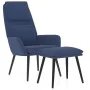 Relax armchair with blue fabric footrest by , Armchairs - Ref: Foro24-3097772, Price: 142,53 €, Discount: %