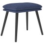 Sillón de relax con reposapiés tela azul de , Sillones - Ref: Foro24-3097772, Precio: 145,15 €, Descuento: %