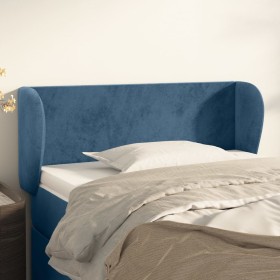 Cabecero de terciopelo azul oscuro 83x23x78/88 cm de , Cabeceros y pies de cama - Ref: Foro24-3116898, Precio: 44,98 €, Descu...