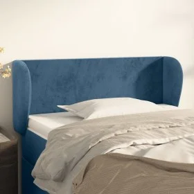 Cabecero de terciopelo azul oscuro 83x23x78/88 cm de , Cabeceros y pies de cama - Ref: Foro24-3116898, Precio: 44,00 €, Descu...
