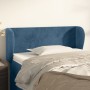 Cabecero de terciopelo azul oscuro 83x23x78/88 cm de , Cabeceros y pies de cama - Ref: Foro24-3116898, Precio: 44,98 €, Descu...