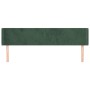 Cabecero de terciopelo verde oscuro 163x16x78/88 cm de , Cabeceros y pies de cama - Ref: Foro24-3118545, Precio: 74,74 €, Des...