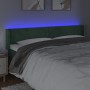 Cabecero con LED de terciopelo verde oscuro 183x16x78/88 cm de , Cabeceros y pies de cama - Ref: Foro24-3123019, Precio: 99,1...