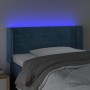 Cabecero con LED de terciopelo azul oscuro 83x16x78/88 cm de , Cabeceros y pies de cama - Ref: Foro24-3123410, Precio: 46,86 ...