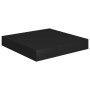 Estantes flotantes de pared 4 uds MDF negro 23x23,5x3,8 cm de vidaXL, Estantes y estanterías - Ref: Foro24-323825, Precio: 32...