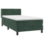 Cama box spring con colchón terciopelo verde oscuro 80x200 cm de , Camas y somieres - Ref: Foro24-3130928, Precio: 266,10 €, ...