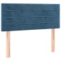 Cama box spring con colchón terciopelo azul oscuro 80x200 cm de , Camas y somieres - Ref: Foro24-3130989, Precio: 269,54 €, D...
