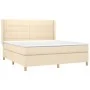 Boxspringbett mit cremefarbenem Stoffmatratze 180x200 cm. von , Betten und Lattenroste - Ref: Foro24-3132014, Preis: 638,67 €...