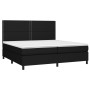 Cama box spring colchón y luces LED tela negro 200x200 cm de , Camas y somieres - Ref: Foro24-3134823, Precio: 634,43 €, Desc...